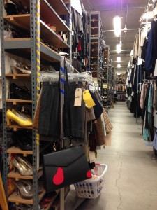 My workday often involves me pulling from a costume house.  This is Warner Bros. Costumes and there are racks and racks of clothes and accessories from all eras.